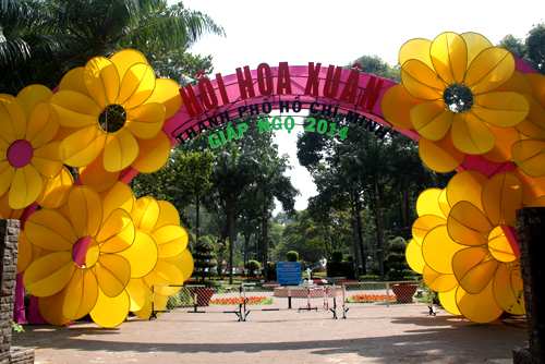 Hội hoa xuân lớn nhất TP HCM trước ngày khai mạc