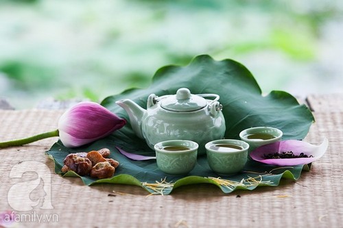 Thảnh thơi thưởng thức nét đẹp bình dị của sen Hà thành 21