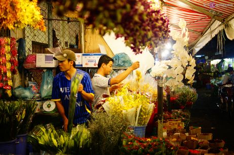 Chợ hoa đêm không ngủ ở Sài Gòn